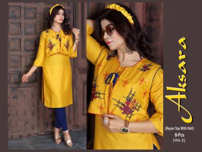 Aksara Vol 2 By Trendy Fancy Embroidered Koti With Kurti Collection